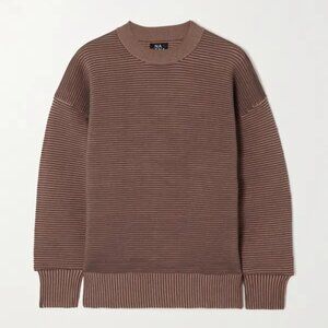 NAGNATA Sonny Ribbed Sweater in Cacao & Black